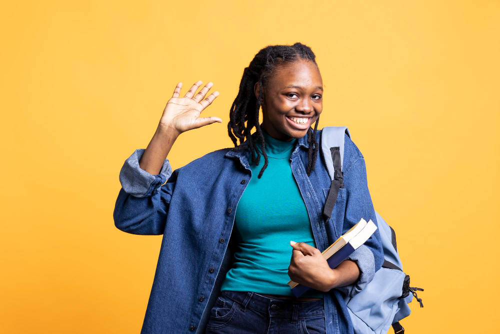 Students studying together